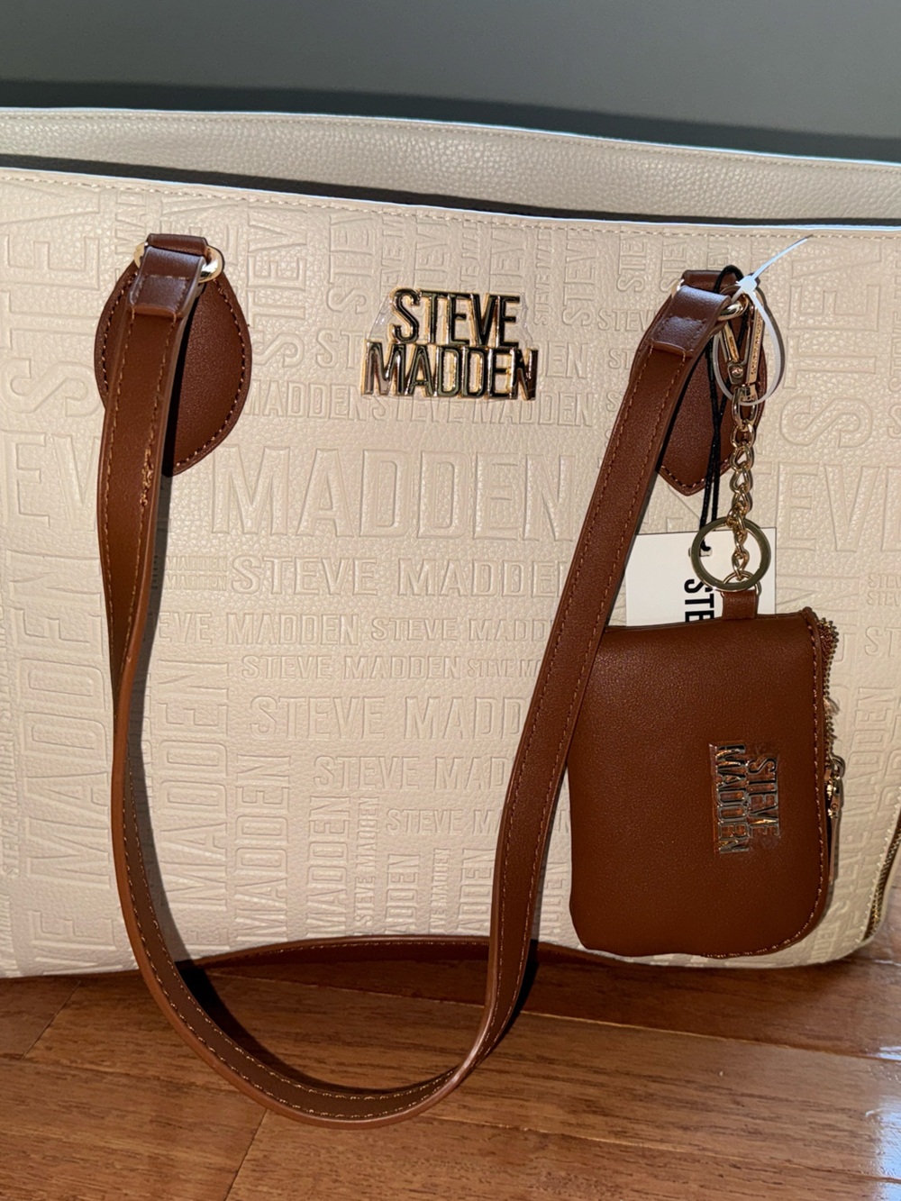 Steve Madden Bone Bleah Tote Bag